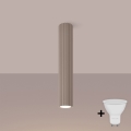 BRILAGI - LED-spotlampa CRESTO 1xGU10/10W/230V 40 cm taupe