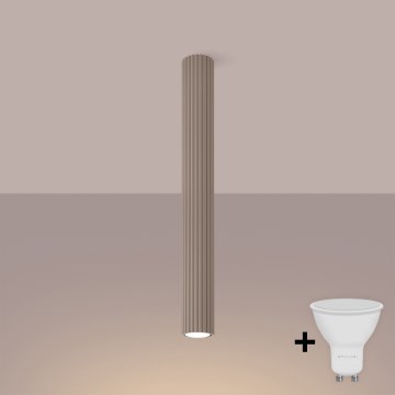 Brilagi - LED-spotlampa CRESTO 1xGU10/10W/230V 60 cm taupe