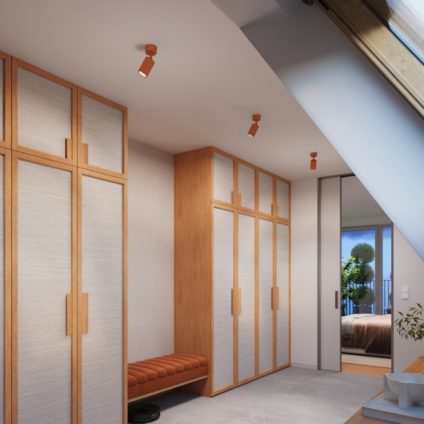 Brilagi - LED-spotlampa CRESTO 1xGU10/10W/230V röd