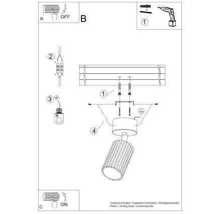 Brilagi - LED-spotlampa CRESTO 1xGU10/10W/230V röd