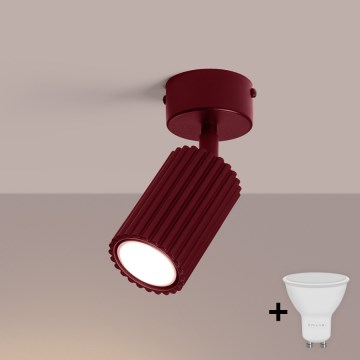 Brilagi - LED-spotlampa CRESTO 1xGU10/10W/230V vinröd