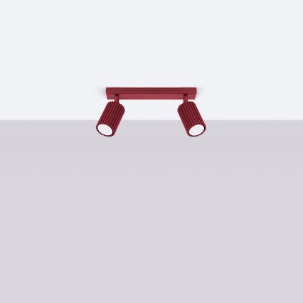 Brilagi - LED-spotlampa CRESTO 2xGU10/10W/230V bordeaux
