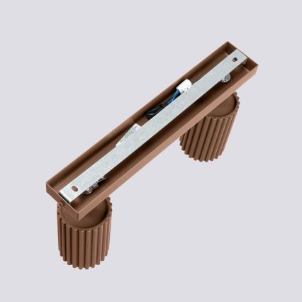 Brilagi - LED-spotlampa CRESTO 2xGU10/10W/230V brun