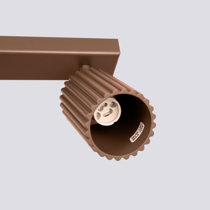 Brilagi - LED-spotlampa CRESTO 2xGU10/10W/230V brun