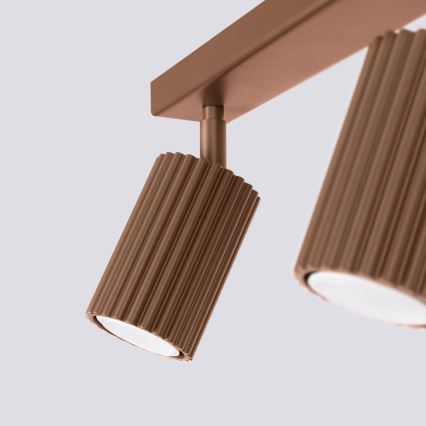 Brilagi - LED-spotlampa CRESTO 2xGU10/10W/230V brun