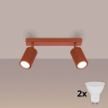 BRILAGI - LED-spotlampa CRESTO 2xGU10/10W/230V orange