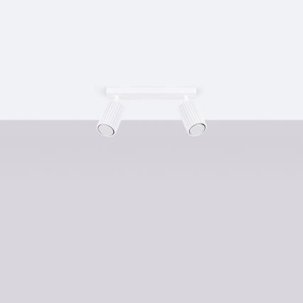 Brilagi - LED-spotlampa CRESTO 2xGU10/10W/230V vit