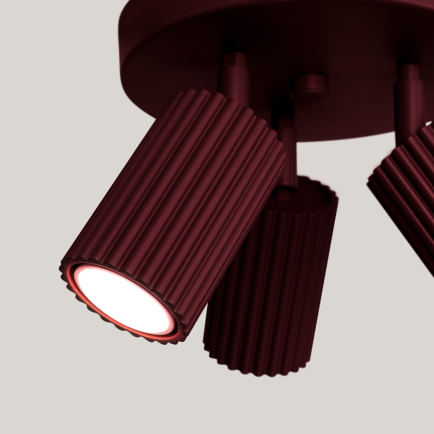 Brilagi - LED-spotlampa CRESTO 3xGU10/10W/230V bordeaux