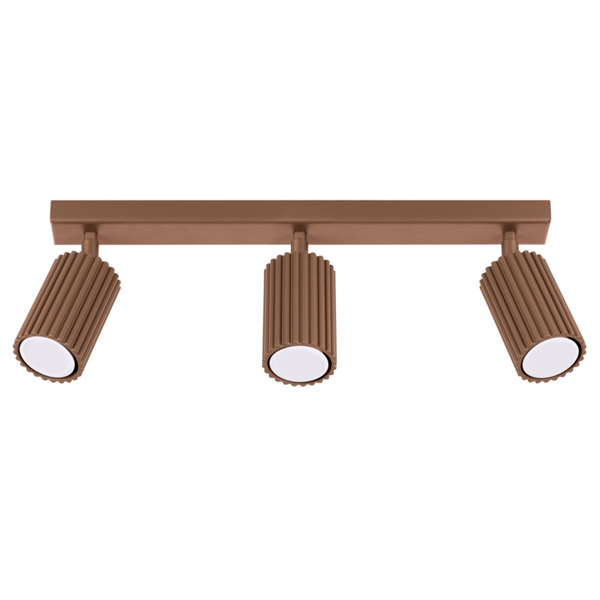 Brilagi - LED-spotlampa CRESTO 3xGU10/10W/230V brun