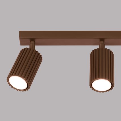 Brilagi - LED-spotlampa CRESTO 3xGU10/10W/230V brun