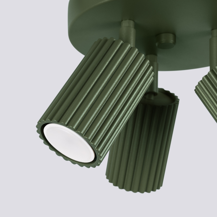 Brilagi - LED-spotlampa CRESTO 3xGU10/10W/230V grön