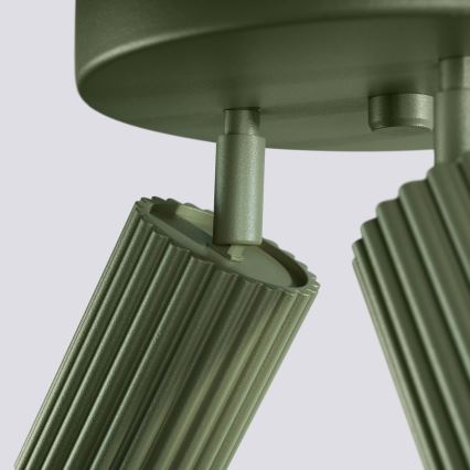 Brilagi - LED-spotlampa CRESTO 3xGU10/10W/230V grön