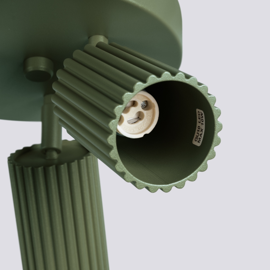Brilagi - LED-spotlampa CRESTO 3xGU10/10W/230V grön