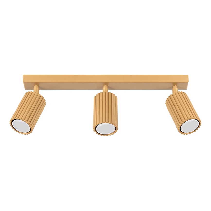 Brilagi - LED-spotlampa CRESTO 3xGU10/10W/230V guldig