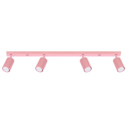 Brilagi - LED-spotlampa CRESTO 4xGU10/10W/230V rosa