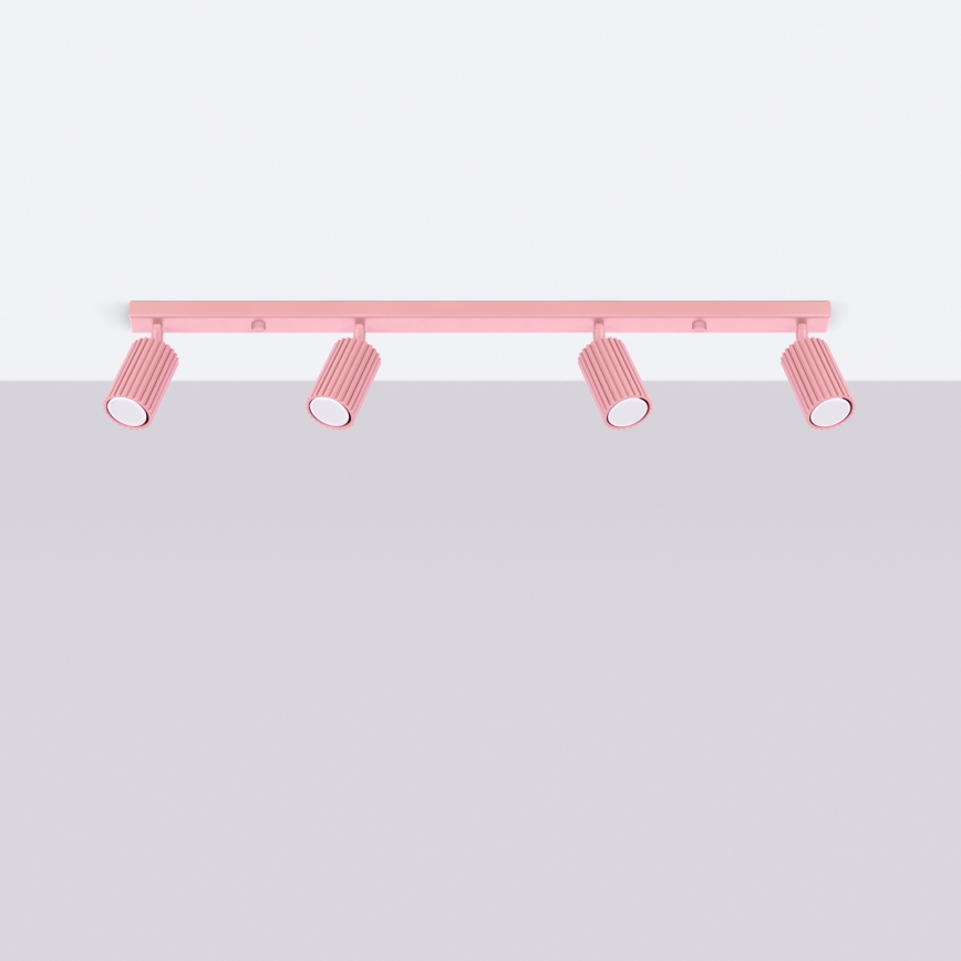 Brilagi - LED-spotlampa CRESTO 4xGU10/10W/230V rosa
