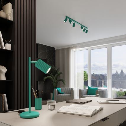 Brilagi - LED-spotlampa CRESTO 4xGU10/10W/230V turkos