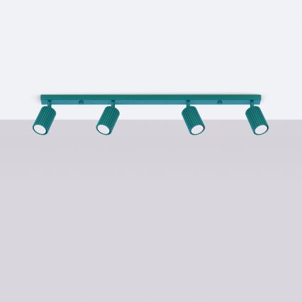 Brilagi - LED-spotlampa CRESTO 4xGU10/10W/230V turkos