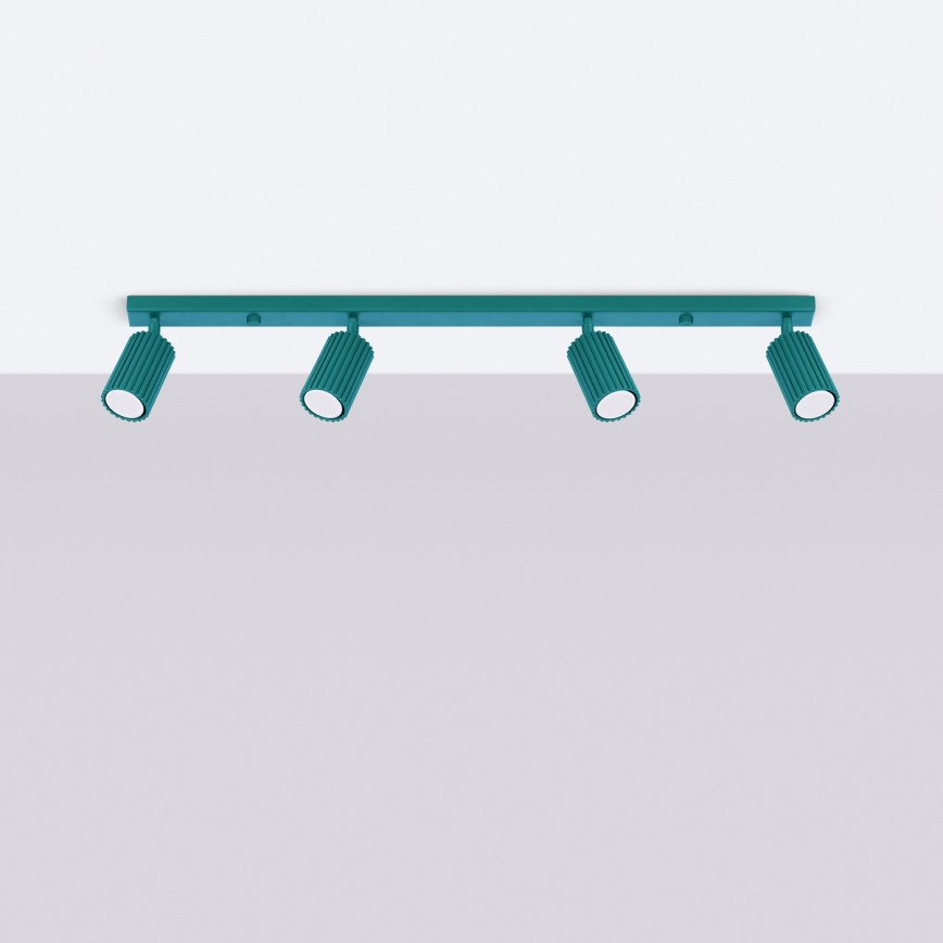 Brilagi - LED-spotlampa CRESTO 4xGU10/10W/230V turkos