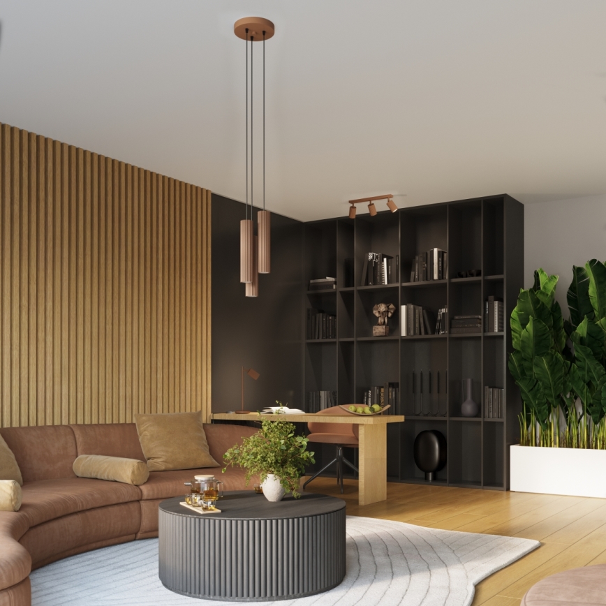 Brilagi - LED-spotlampa CRESTO 6xGU10/10W/230V brun