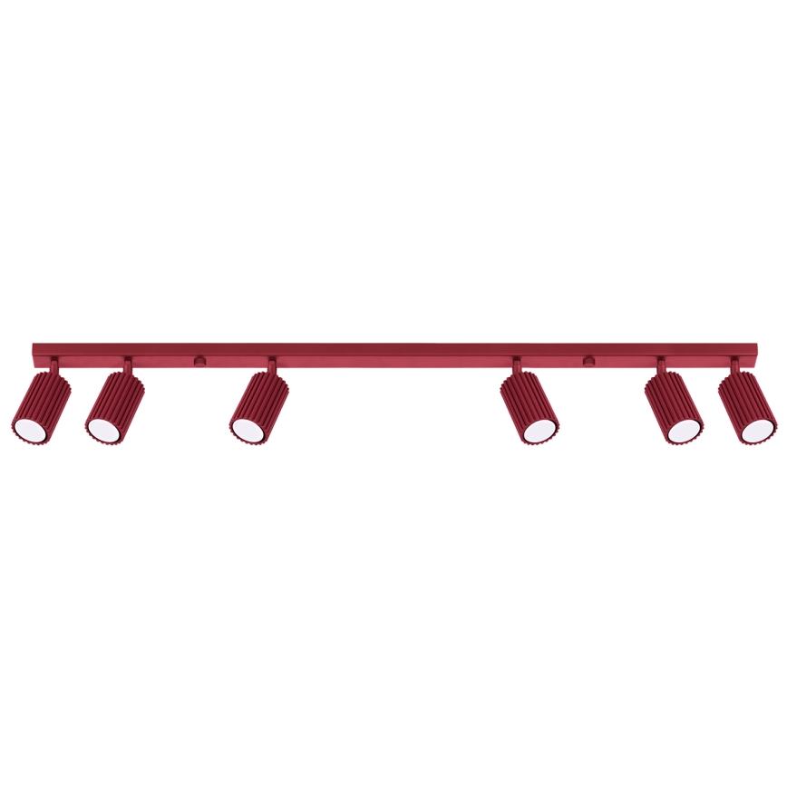 Brilagi - LED-spotlampa CRESTO 6xGU10/10W/230V vinröd