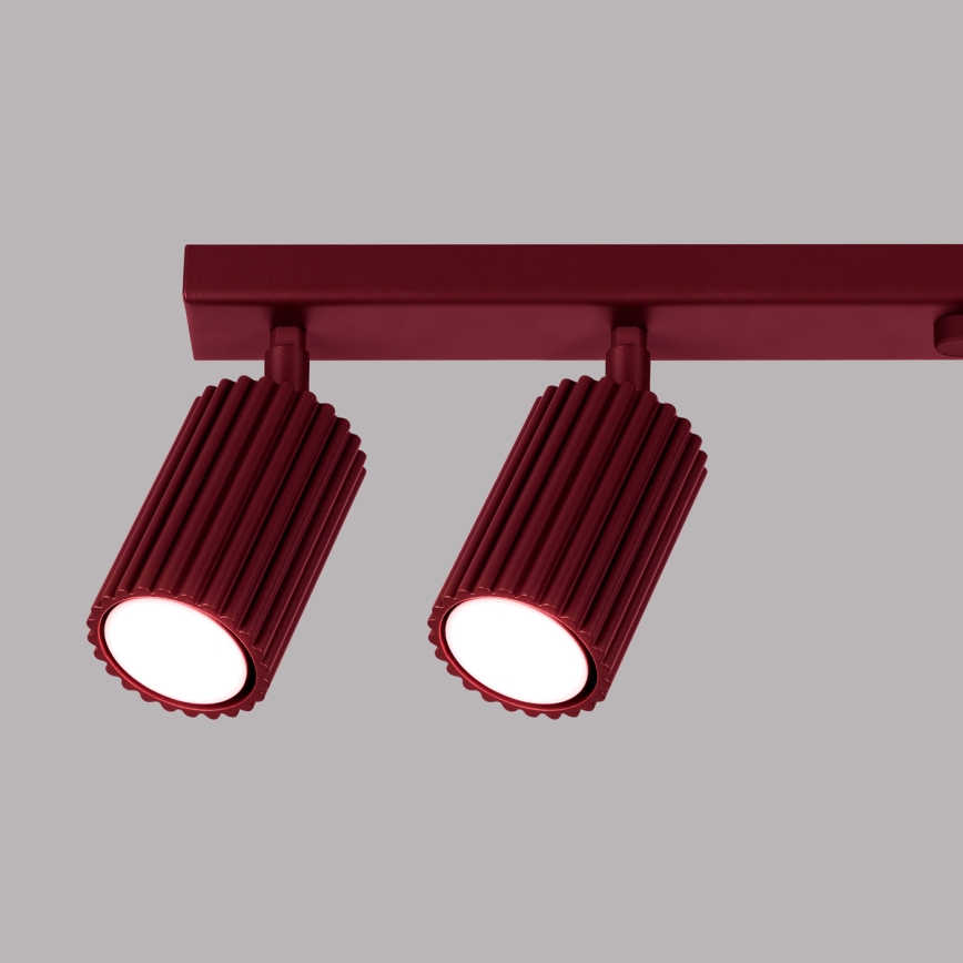 Brilagi - LED-spotlampa CRESTO 6xGU10/10W/230V vinröd