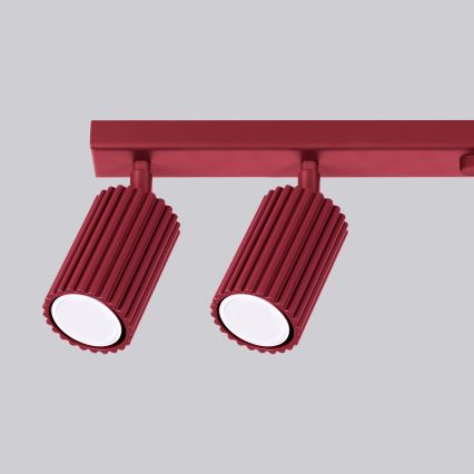 Brilagi - LED-spotlampa CRESTO 6xGU10/10W/230V vinröd