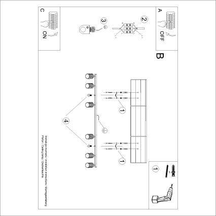 Brilagi - LED-spotlampa CRESTO 6xGU10/10W/230V vinröd
