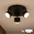 BRILAGI - LED-spotlampa MONO 3xGX53/30W/230V svart
