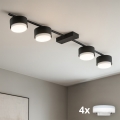 Brilagi - LED spotlampa MONO 4xGX53/12W/230V svart