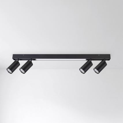 Brilagi - LED-spotlampa SELE 4xGU10/30W/230V + LED/20W svart