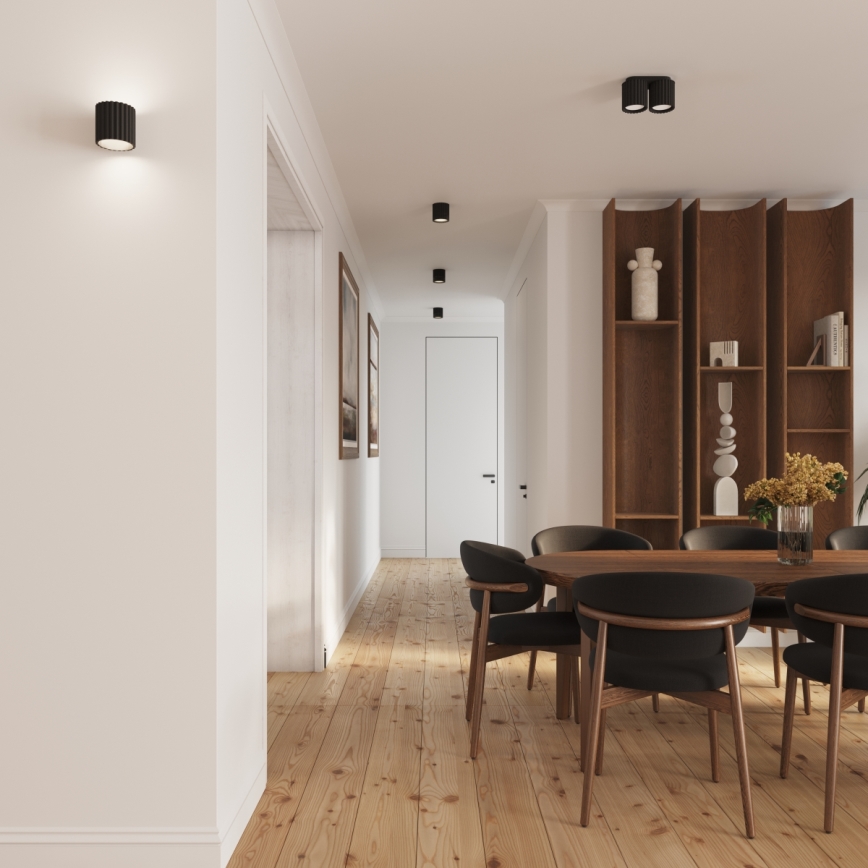 Brilagi - LED-spotlampa SFERA 1xGU10/10W/230V Ø 10 cm svart