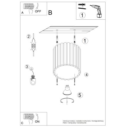 Brilagi - LED-spotlampa SFERA 1xGU10/10W/230V Ø 10 cm vit