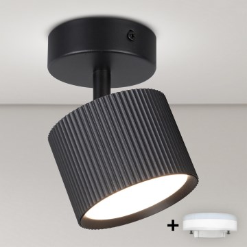 BRILAGI - LED Spotlampa STRIPY 1xGX53/15W/230V pr. 82 mm svart