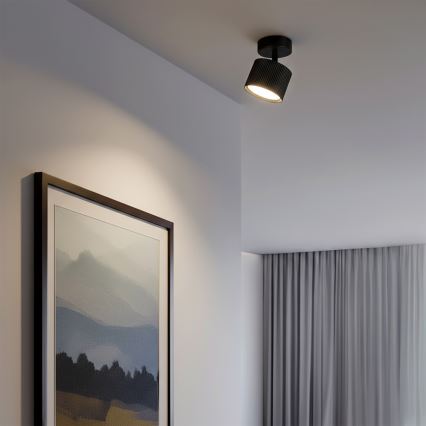BRILAGI - LED Spotlampa STRIPY 1xGX53/15W/230V pr. 82 mm svart