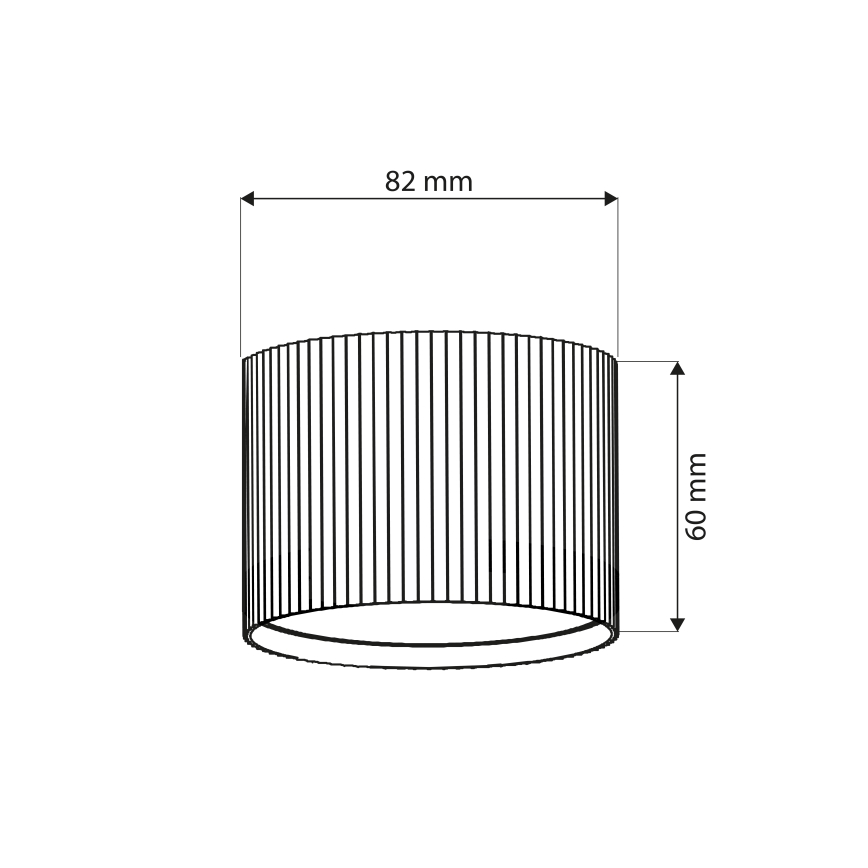 Brilagi - LED Spotlampa STRIPY 1xGX53/15W/230V svart