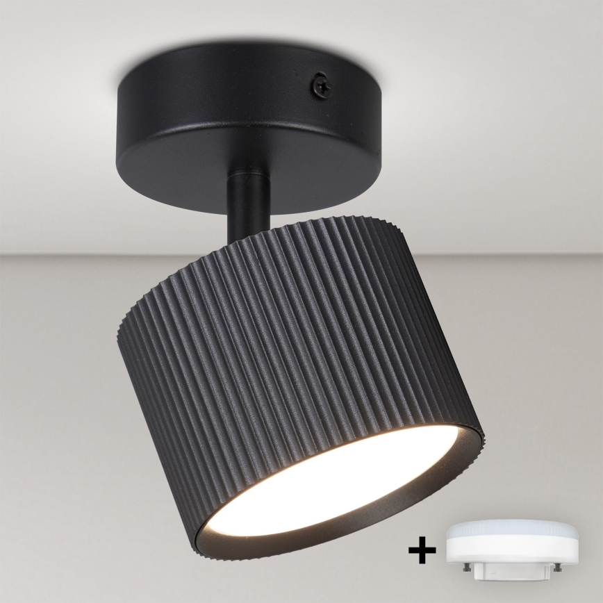 Brilagi - LED Spotlampa STRIPY 1xGX53/15W/230V svart