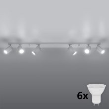 Brilagi -  LED Spotlight ASMUS 6xGU10/7W/230V vit