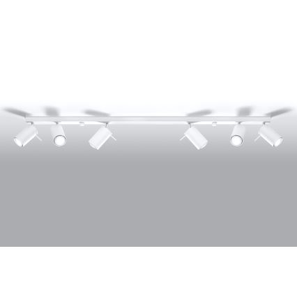 Brilagi -  LED Spotlight ASMUS 6xGU10/7W/230V vit