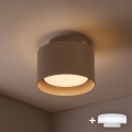 BRILAGI - LED-spotlight BACKLIT 1xGX53/15W/230V + LED/3W Ø 10 cm beige