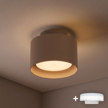 BRILAGI - LED-spotlight BACKLIT 1xGX53/15W/230V + LED/3W Ø 10 cm beige
