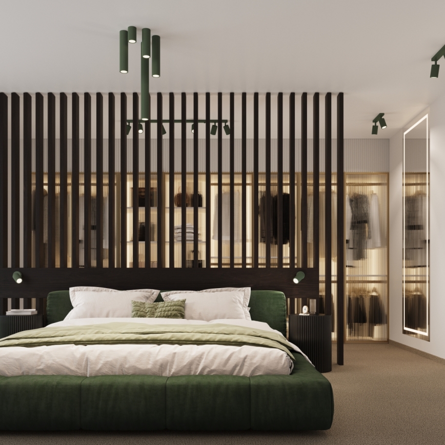 Brilagi - LED-spott CRESTO 2xGU10/10W/230V grön