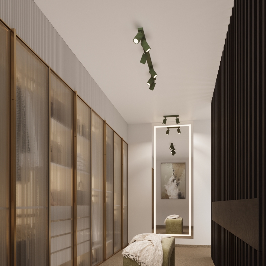 Brilagi - LED-spott CRESTO 2xGU10/10W/230V grön