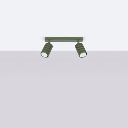 Brilagi - LED-spott CRESTO 2xGU10/10W/230V grön