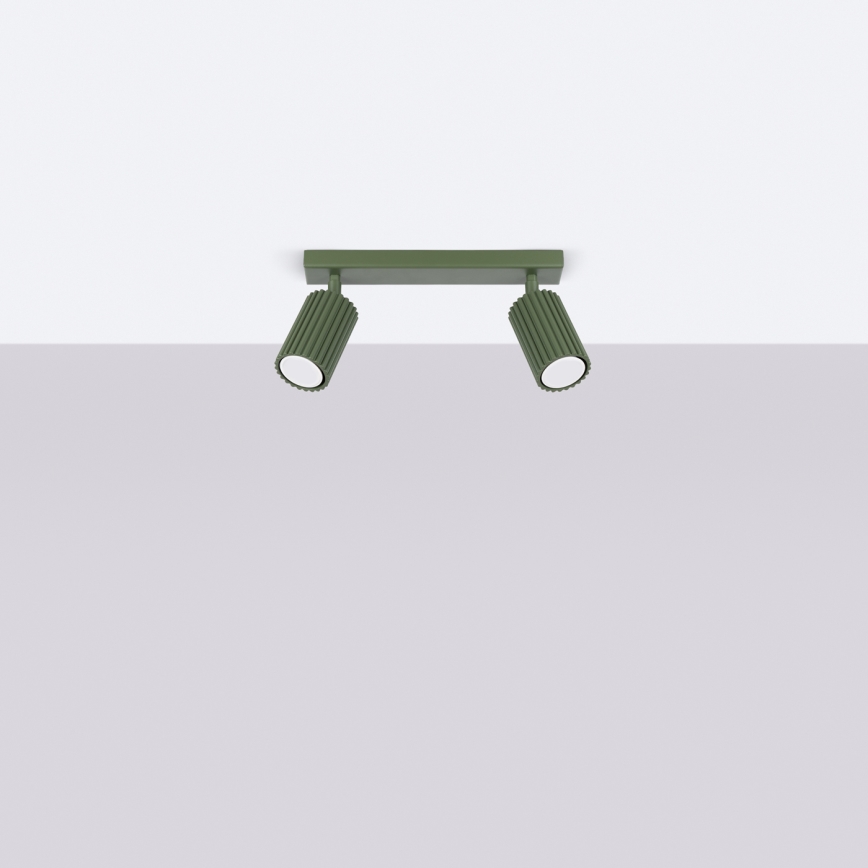 Brilagi - LED-spott CRESTO 2xGU10/10W/230V grön