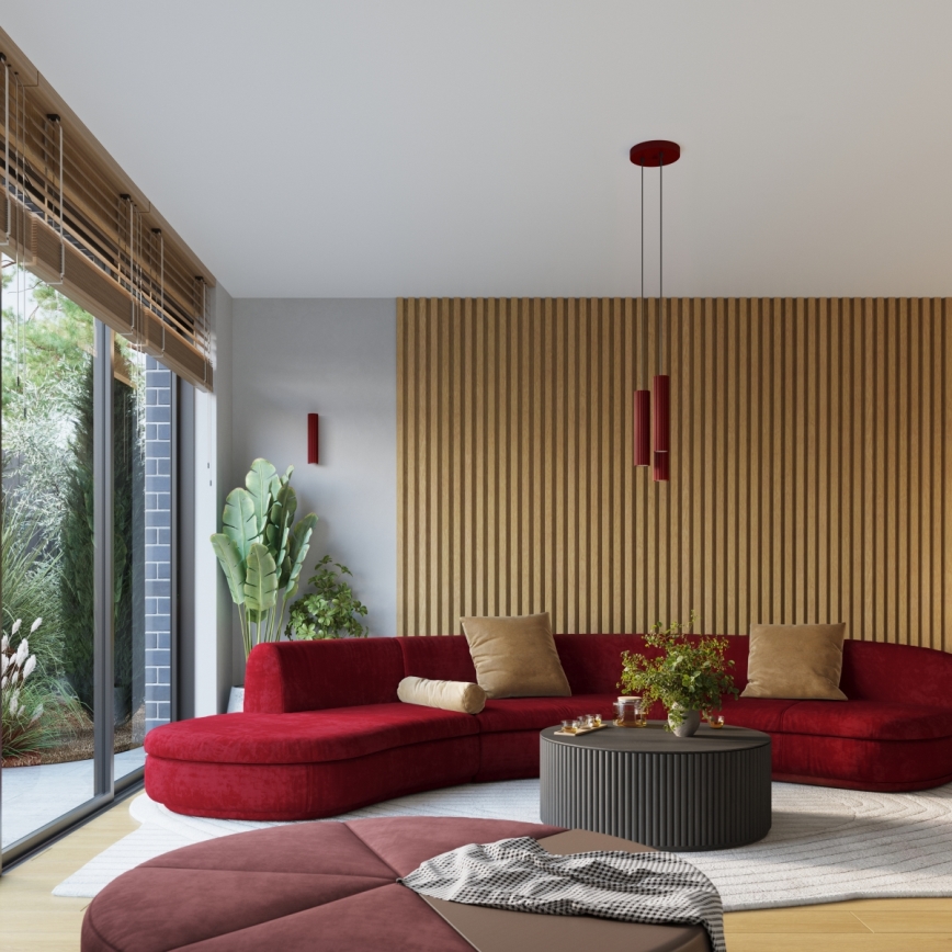 Brilagi - LED-spott CRESTO 4xGU10/10W/230V vinröd