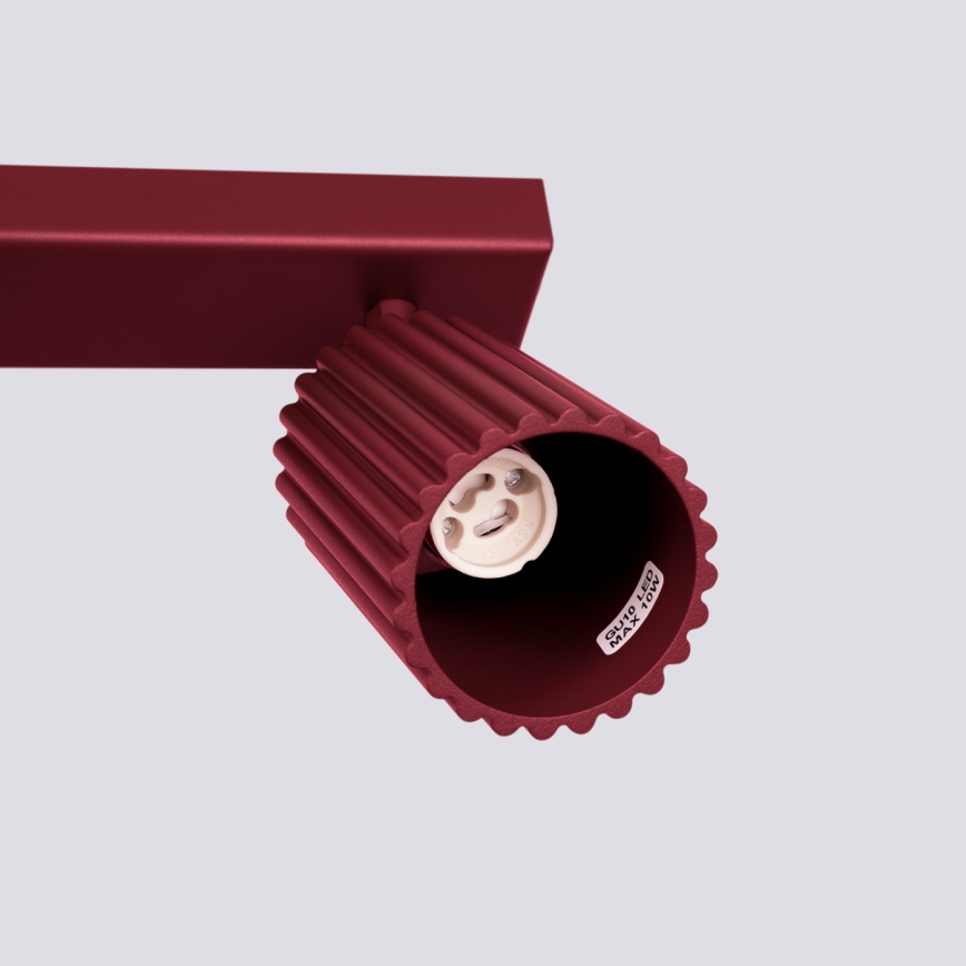 Brilagi - LED-spott CRESTO 4xGU10/10W/230V vinröd