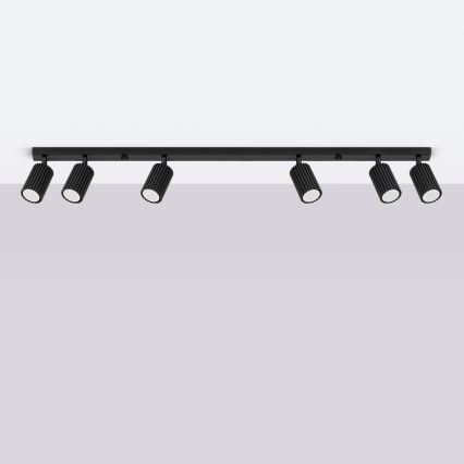 Brilagi - LED-spott CRESTO 6xGU10/10W/230V svart