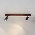 BRILAGI - LED-spott SELE 2xGU10/30W/230V + LED/15W svart/körsbärsdekor