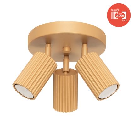 Brilagi - LED-spottarmatur CRESTO 3xGU10/10W/230V guld